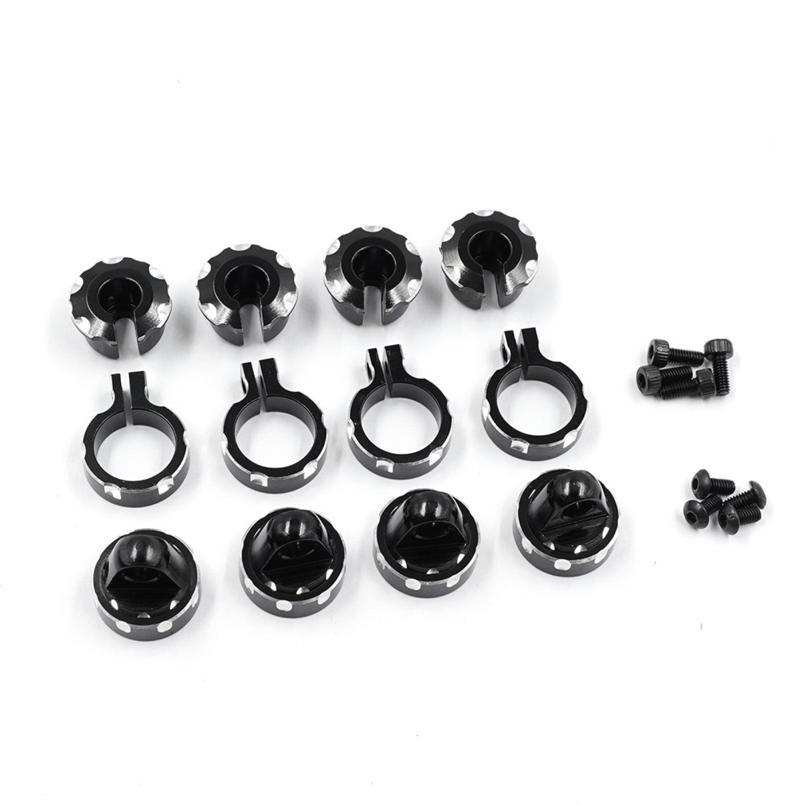 Yeah Racing Aluminum Shock Parts For Team Associated RC10 Black, TARC-014BK