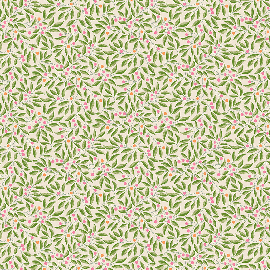 RILEY BLAKE - Craft Garden by Liberty Fabrics - Willow Stitch - A - Green