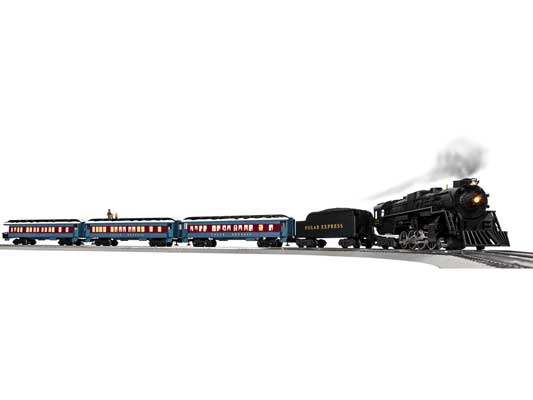 Lionel 2123130 The Polar Express - 3-Rail - LionChief 5.0 Bluetooth Sound and Control -- 2-8-4 Locomotive, 3 Cars; FasTrack(R) Oval, Power Pack, Remote O Scale