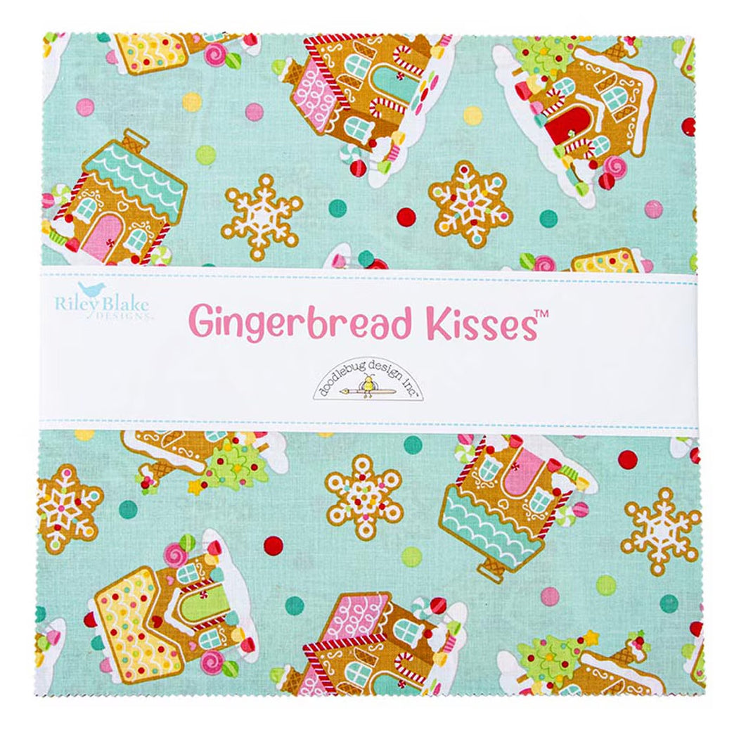 Riley Blake - Gingerbread Kisses 10" Stacker by Doodlebug Design Inc 42 pcs