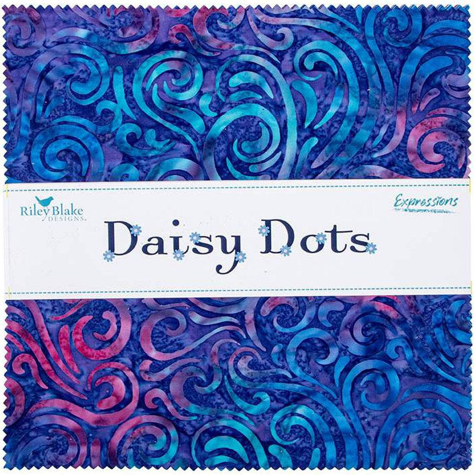 Riley Blake - Expressions Batiks: Daisy Dots10" Stacker 42 pcs