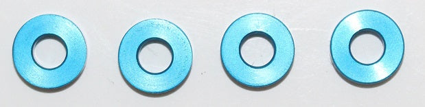 HyperDrive HD Pan Car 0.100 Front End Shims (Blue), HD-2537