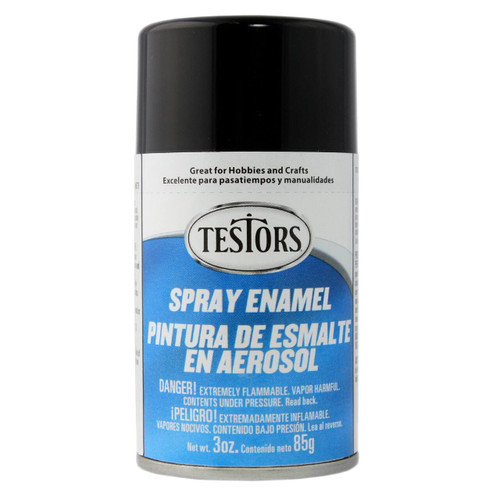 Testors Black Enamel Spray Paint 3oz