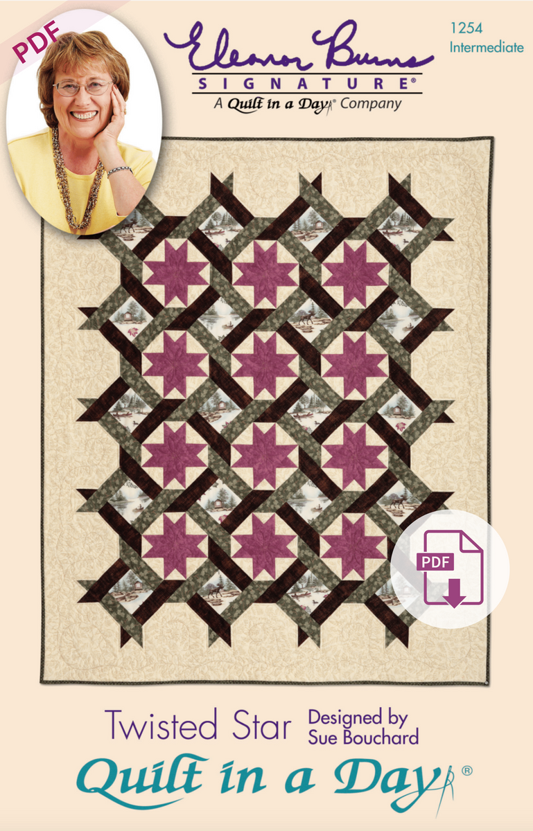 Digital Pattern - Twisted Star by Quilt in a Day