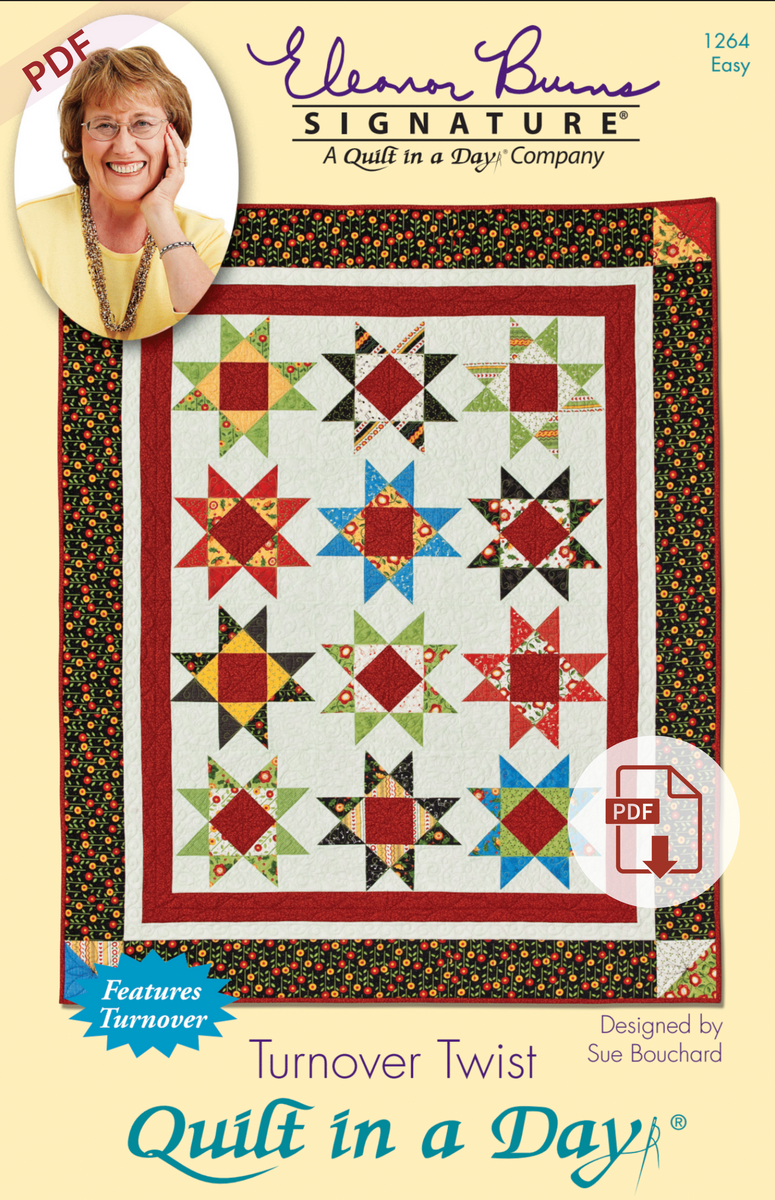 Digital Pattern - Turnover Twist by Quilt in a Day
