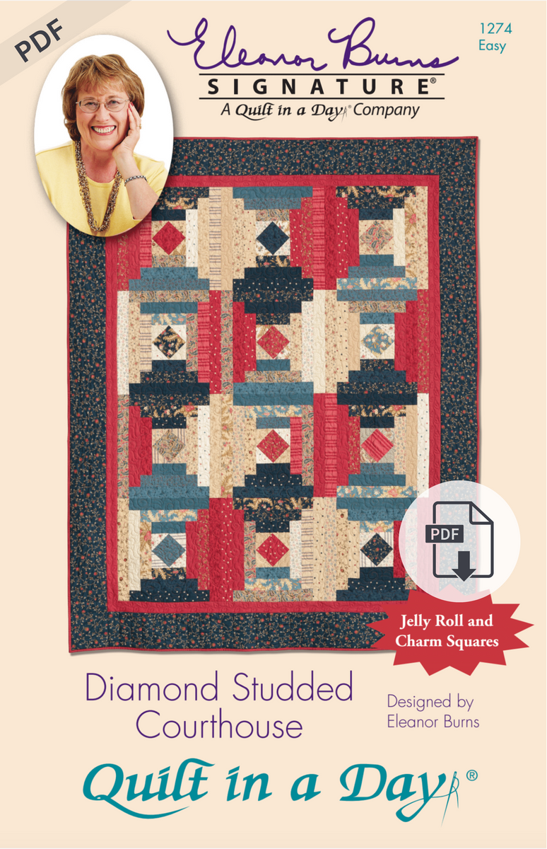 Digital Pattern - Diamond Studded Courthouse by Quilt in a Day