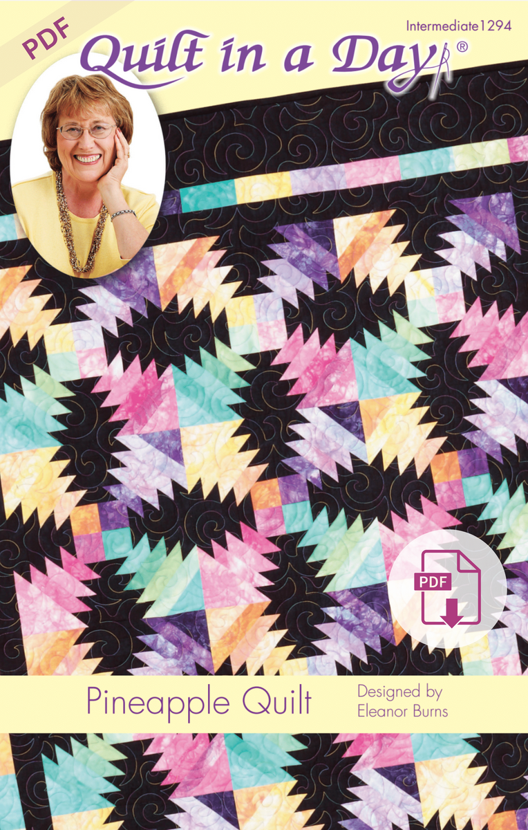 Digital Pattern - Pineapple Quilt by Quilt in a Day