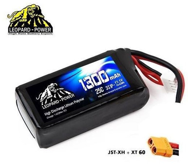 Leopard Power 3S 11.1v 1300mAh 25C LiPo Battery w/XT60