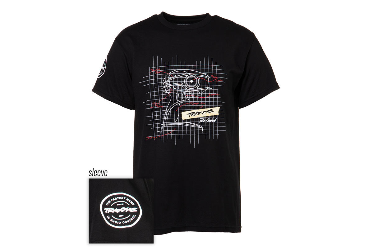 Traxxas TRA1375 Black Take Control Tee