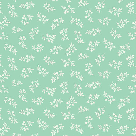 Skinny - SK15737 - 2 1/8 yds - ANDOVER - Sugarberry - Winter Berries - Teal