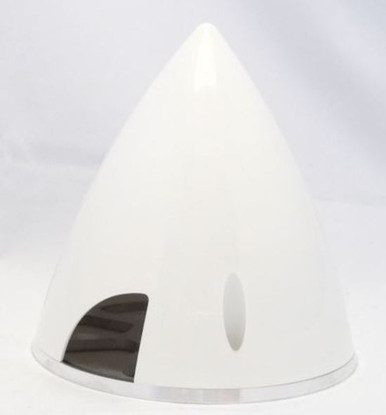 TY1 17-7557 57mm White spinner with Aluminum Back Plate