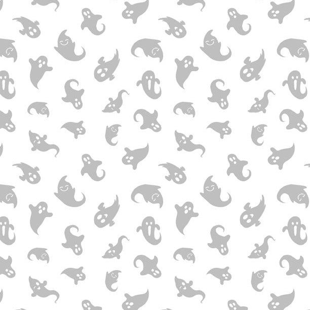 WILMINGTON - Spooky Spectacle - Ghost Toss - White on White - W538-