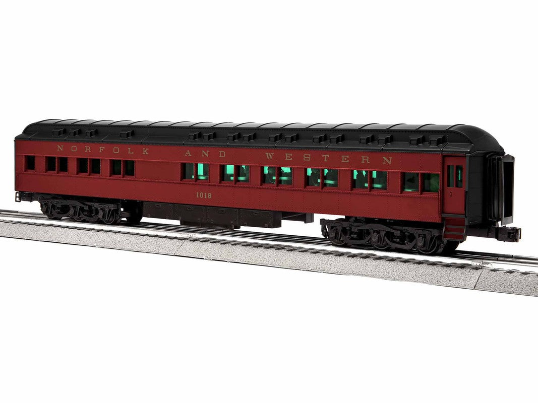 Lionel 1927190 O Norfolk and Western Cavalier 18 Stationsounds Diner #1018