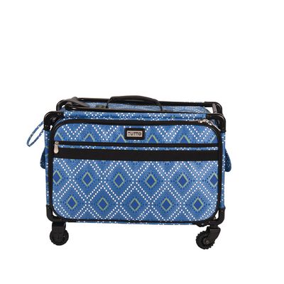 Tutto Medium Blue Diamonds Modern Machine on Wheels