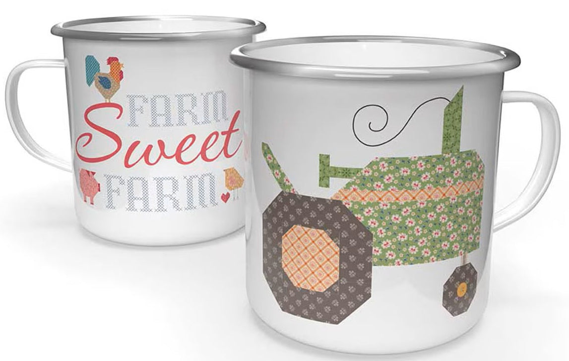 Mug - Lori Holt Farmer's Daughter Enamel Tin Mug