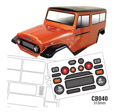 Team C Racing 1/10 Crawler 313mm Clear Body Set
