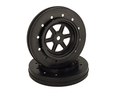 DE Racing DER-GDF-AB Gambler Wheels for Accelerator Tires / Black