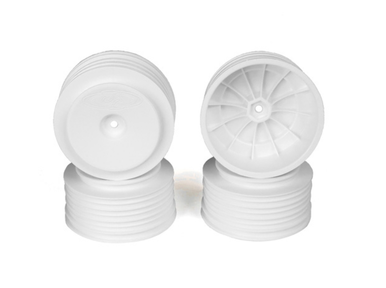 DE Racing DER-PS4-AW Speedline Plus SC Wheels for Associated SC5M-SC10/+3mm/WHITE/4pcs