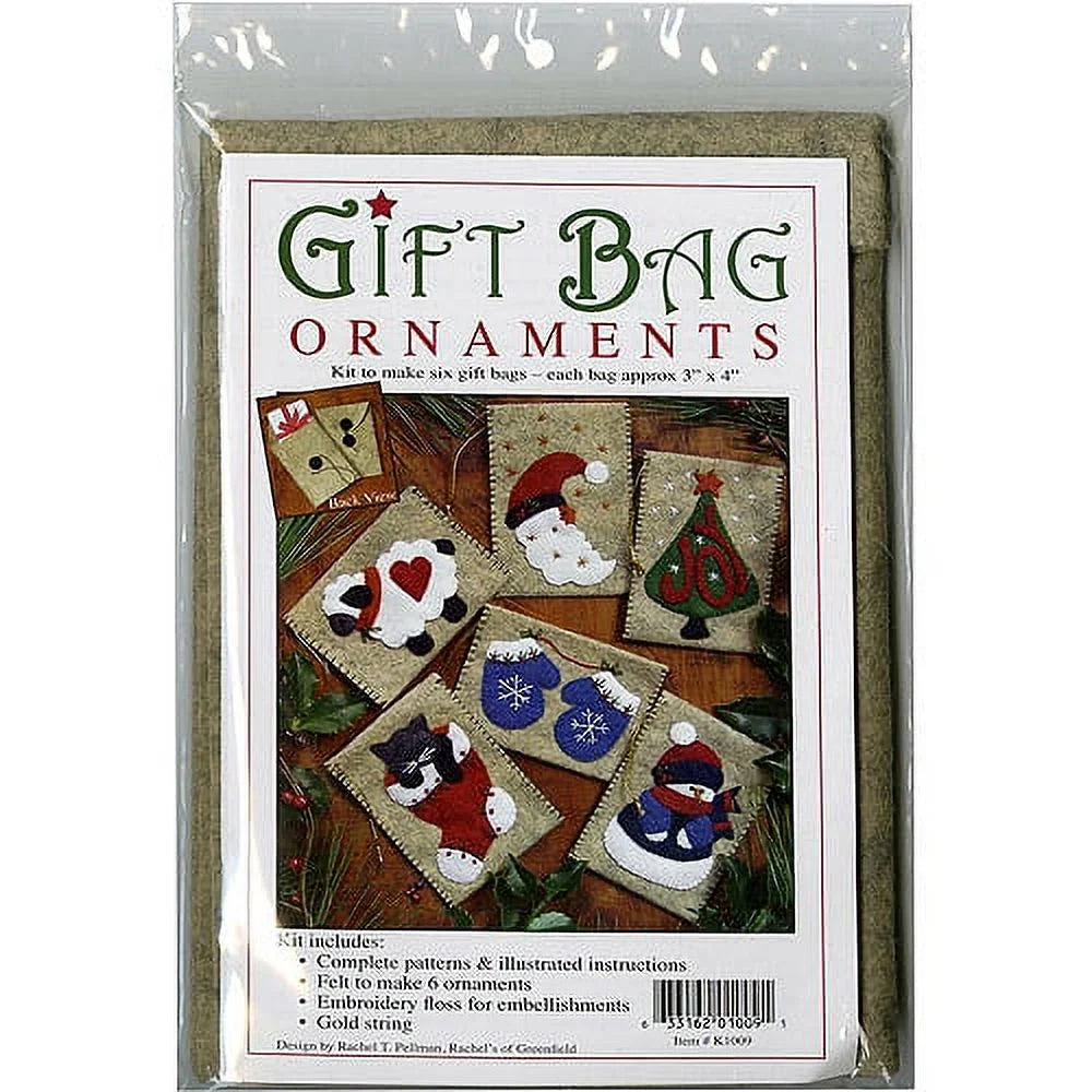 Rachel's Of Greenfield Felt Ornament Kit 3"x 4"