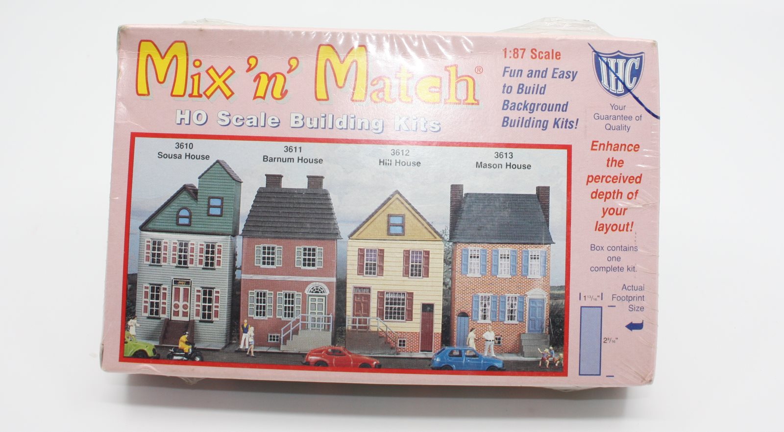 IHC 3613 HO Scale Mix ''''n'''' Match Mason House Building Kit