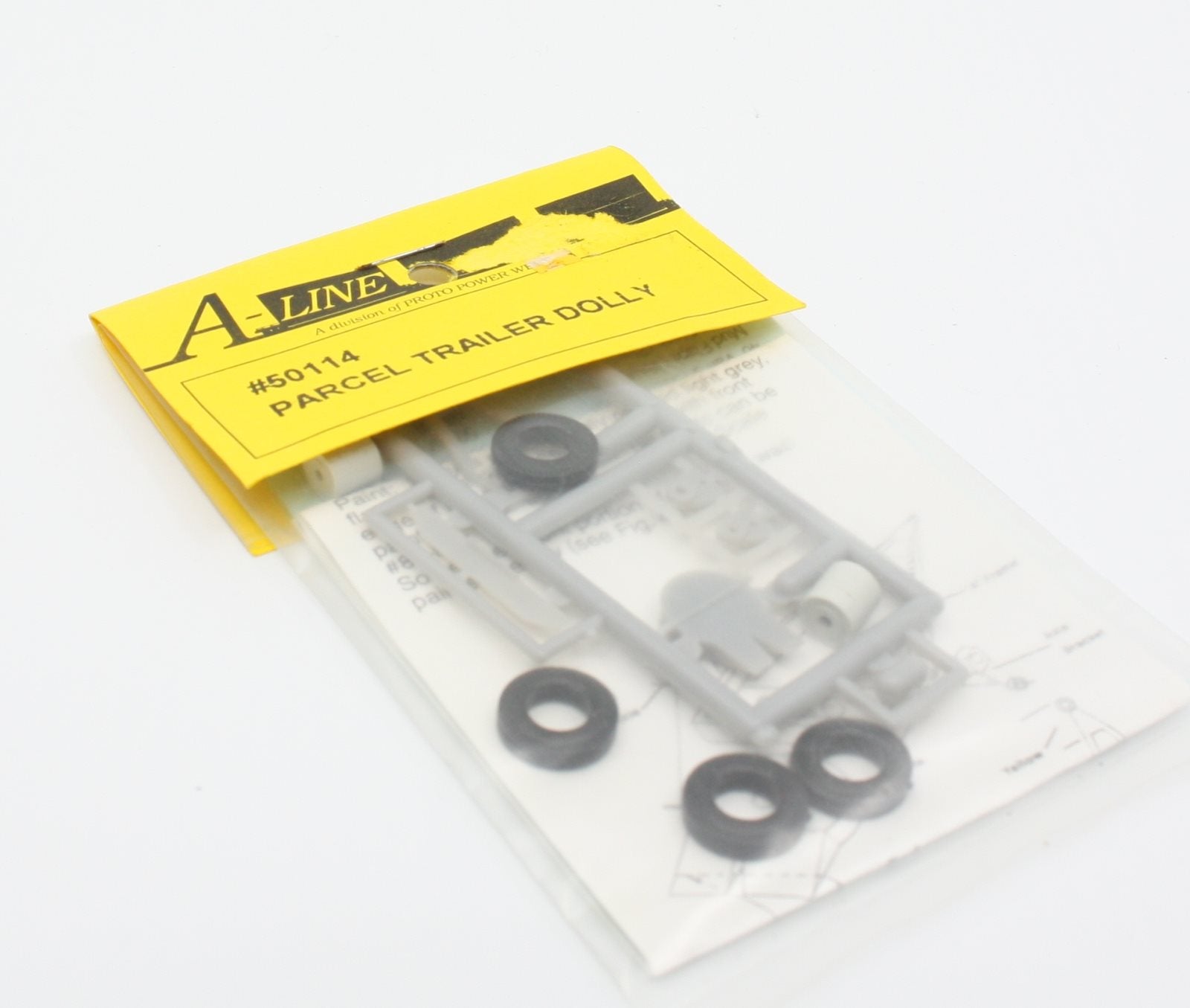 A-Line 50114 HO Fifth Wheel Dolly for Parcel Van Kit