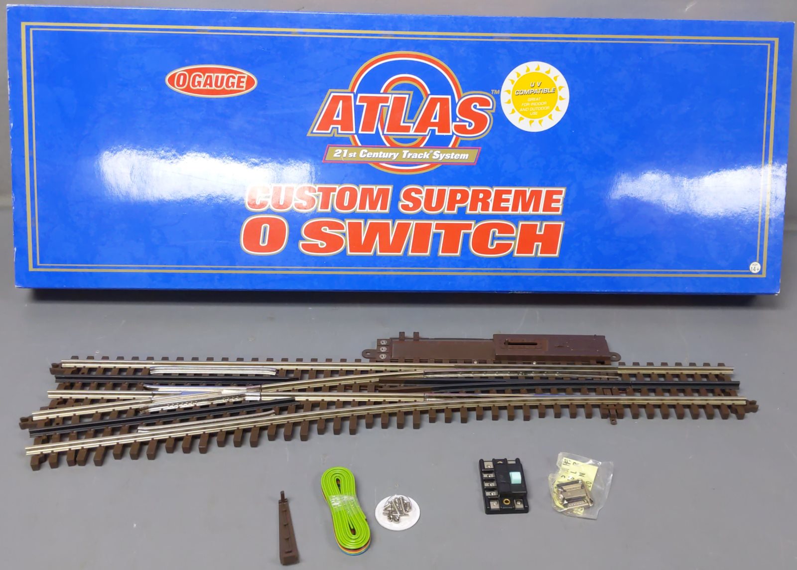 Atlas 6024 O Gauge Nickel Silver Left Hand Remote Switch Turnout #5