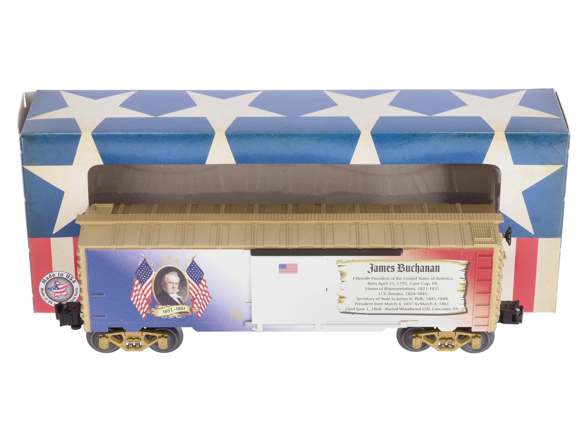 Lionel 1938190 O USA James Buchanan Presidents Boxcar