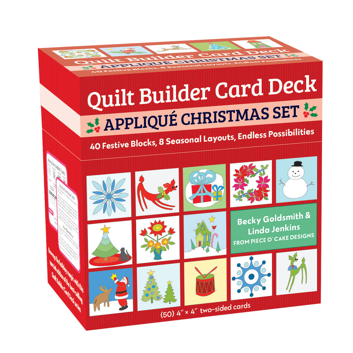 Quilt Builder Card Deck Applique Christmas Set by C & T Publishing