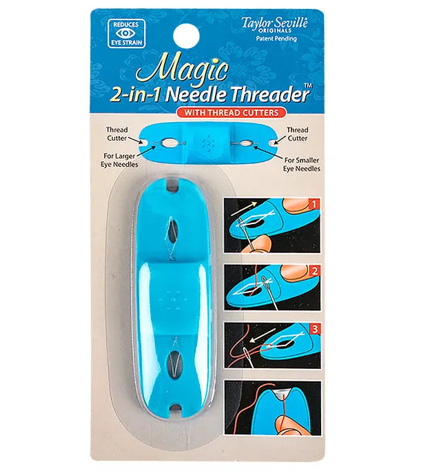 Magic 2-in-1 Needle Threader with Thread Cutter 220016