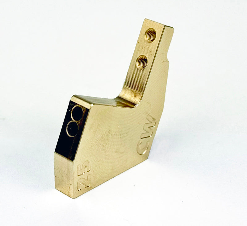 Brass 25 Deg Front Suspension Mount 3mm Threads (1) CW-2420