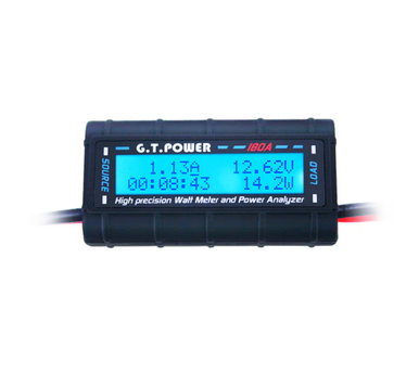 GT Power GT-33 No.33 Watt Meter 4.8-60v, 0-180 Amp, 6554 Watts Max