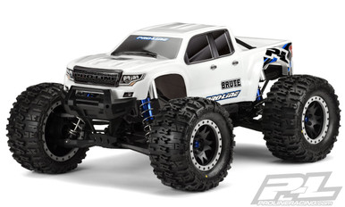Pro-Line Pre-Cut Brute Bash Armor Body White for X-MAXX