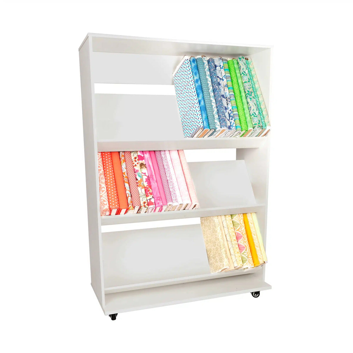 Arrow 3 Shelf Fabric Organizer - White