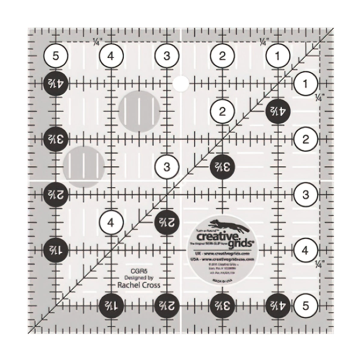 Creative Grids Quilt Ruler 5.5 in Square - CGR5