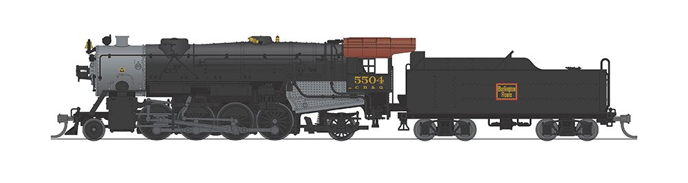 Broadway Limited 5703 N CB&Q USRA Heavy Mikado Steam Locomotive Sound #5506