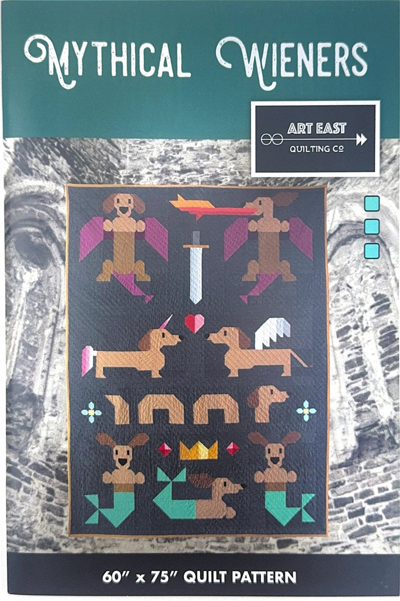 Mythical Wieners Quilt Pattern from Art East Quilting Co.