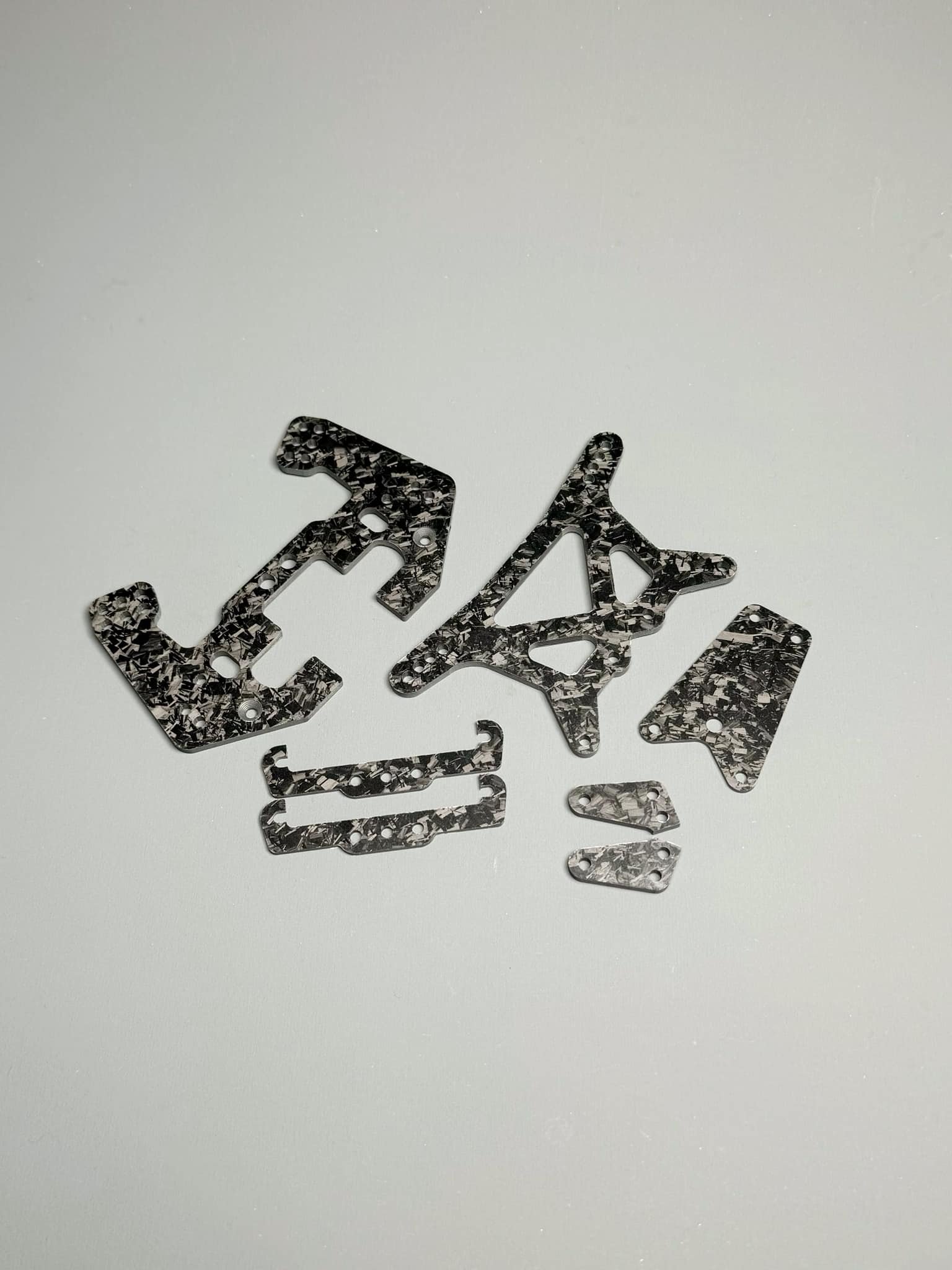 Fan RC Forged Carbon Fiber Set for 4WD, FR-0201F