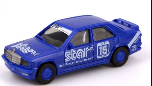 Herpa 3566 HO "Star" Mercedes-Benz 190E 2.3-16 #15 Vehicle Racecar