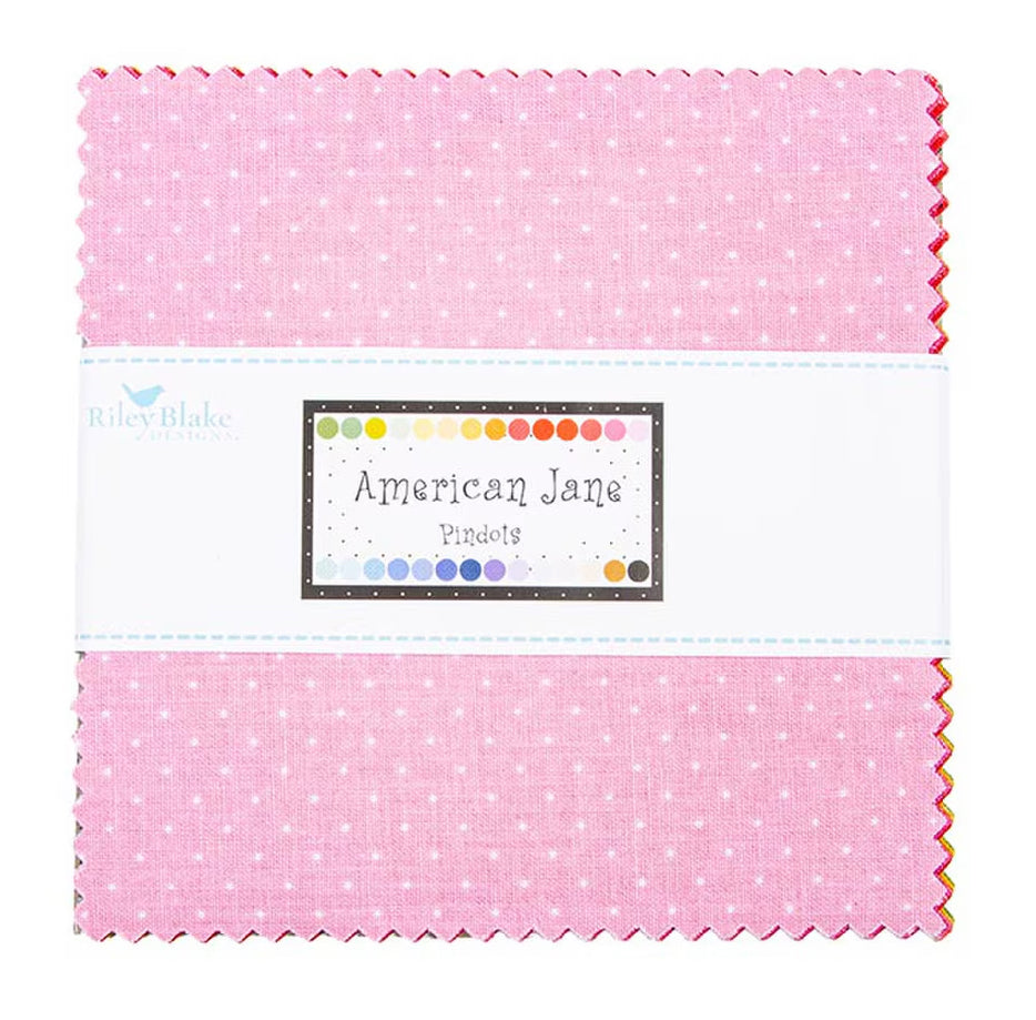Riley Blake - American Jane Pindots 5" Stacker by Sandy Klop 42 pcs