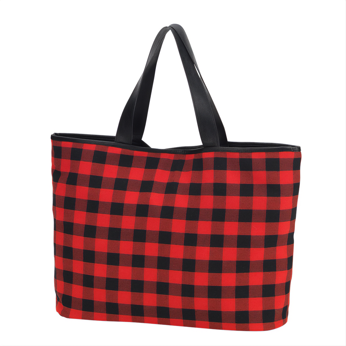 Viv & Lou Red Buffalo Check Ally Tote