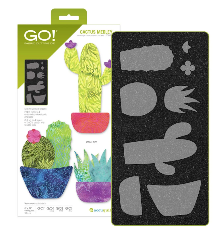 Accuquilt GO! 55687 Cactus Medley Die