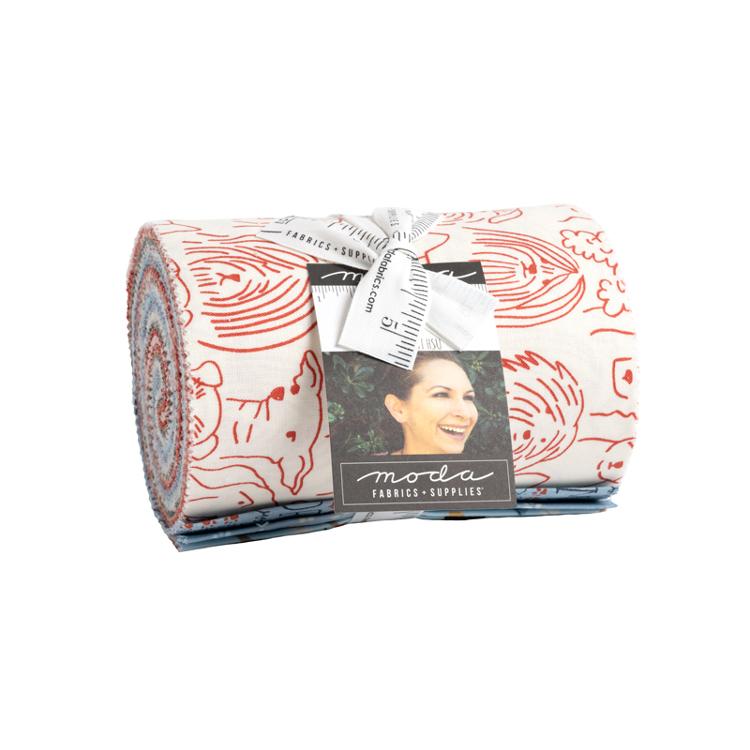 Moda - Dog Daze Dessert Roll by Stacy Iest Hsu 20 pcs