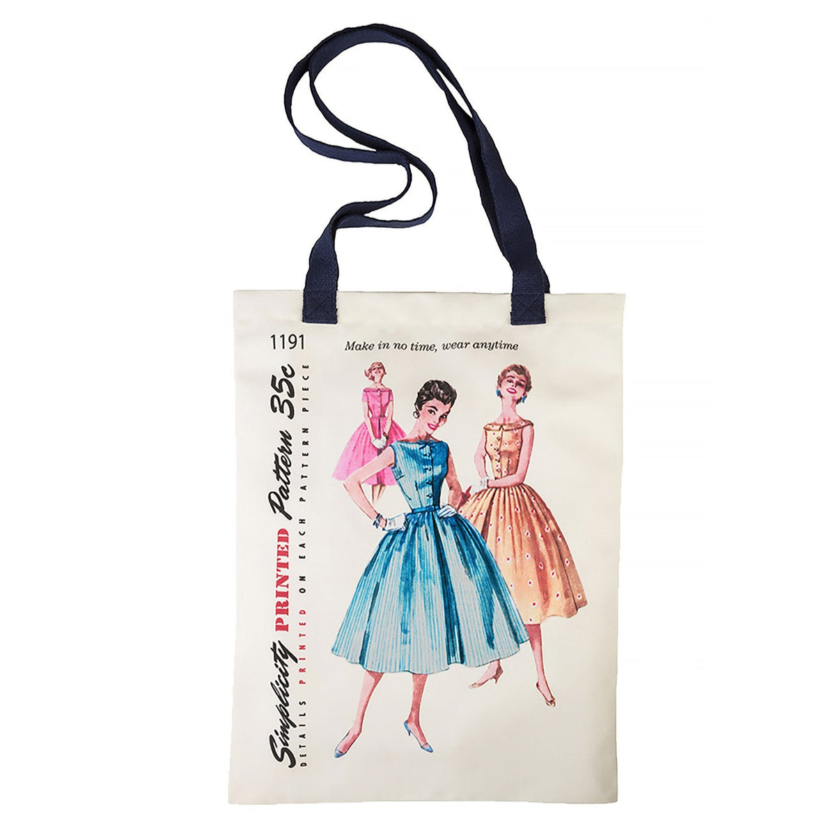 Simplicity Vintage Dresses Pattern Tote