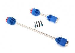 Traxxas 5650R Driveshafts, center E-Revo (steel constant-velocity) front (1)/ rear (1) (assembled with inner and outer dust boots, for E-Revo & Summit)