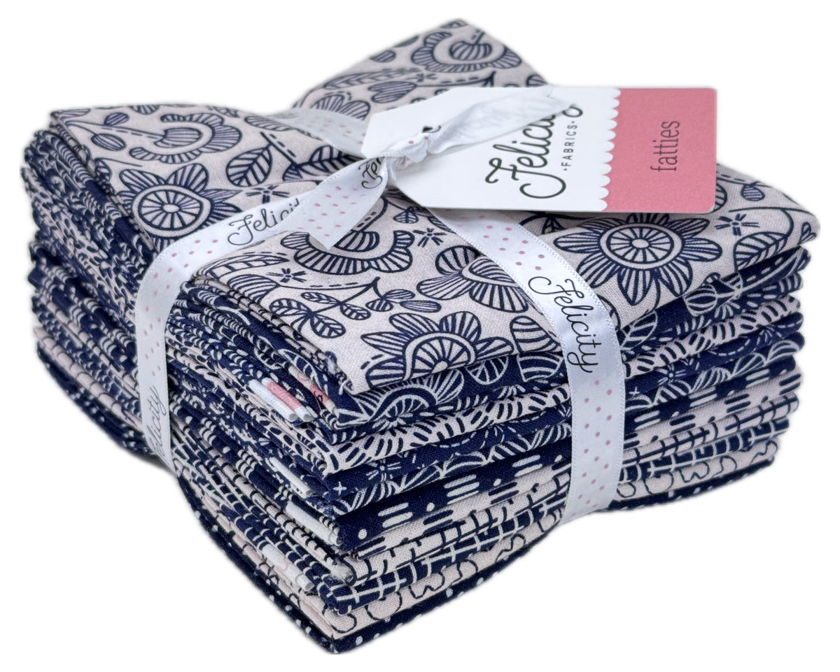 Felicity Fabrics - Sewn With Love Fatties by Helena Nilsson 12 pcs