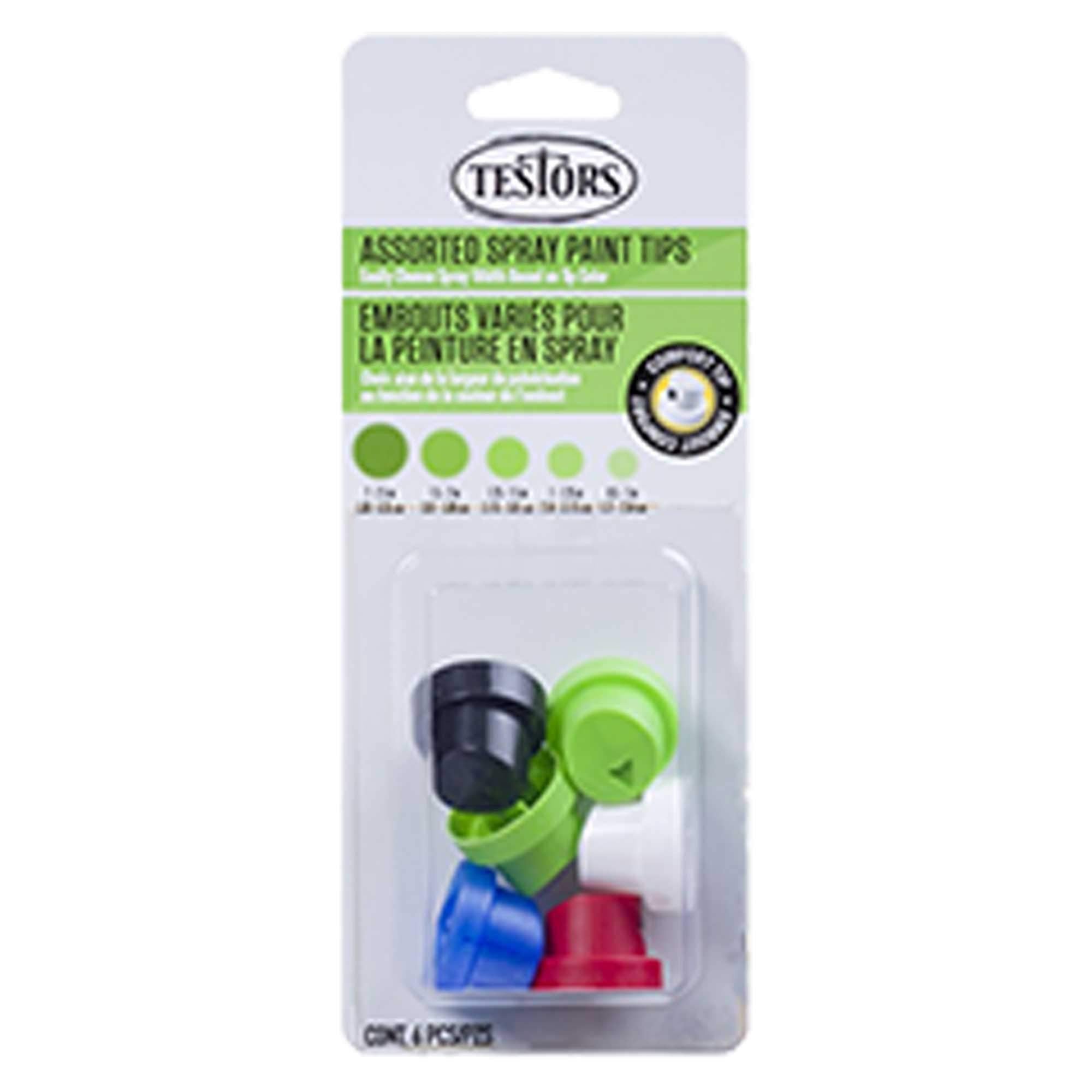 Testor 318231 Assorted Spray Paint Nozzle Tips (6)