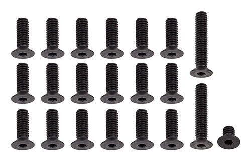 RC10 Classic 8-32 Screw Set, black, ASC-6316