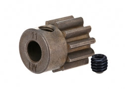 Traxxas 6484X Gear, 11-T pinion ( 1.0 metric pitch) (fits 5mm shaft)/ set screw (compatible with steel spur gears)