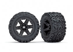 Traxxas 6773 Tires & wheels, assembled, glued ( 2.8') ( RXT black wheels, Talon Extreme tires, foam inserts) (2) ( TSM rated)