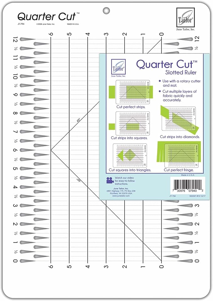 June Tailor Quarter Cut Ruler
